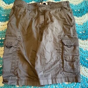 Hollister Men's Dark Gray Cargo Shorts